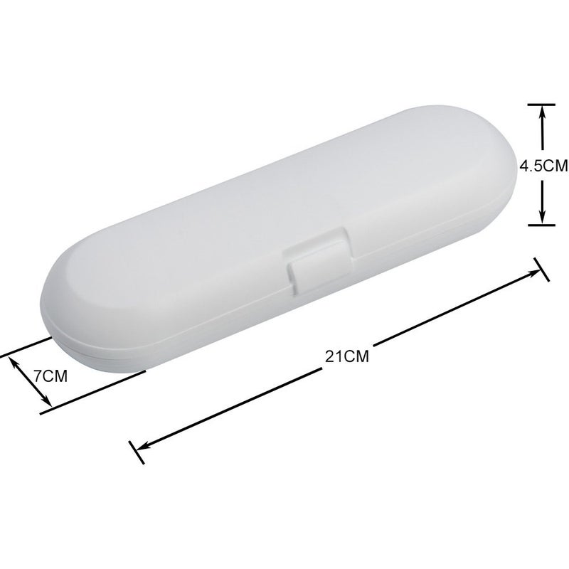 Nincha Portable Electric Toothbrush Travel Case for Philips Sonicare Series-Durable, Environmentally Friendly, Breathable, Food-Safe Plastic Material(White) - Image 3